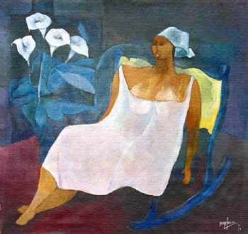 "La Vista " Oil/Canvas 1992  50"x50"